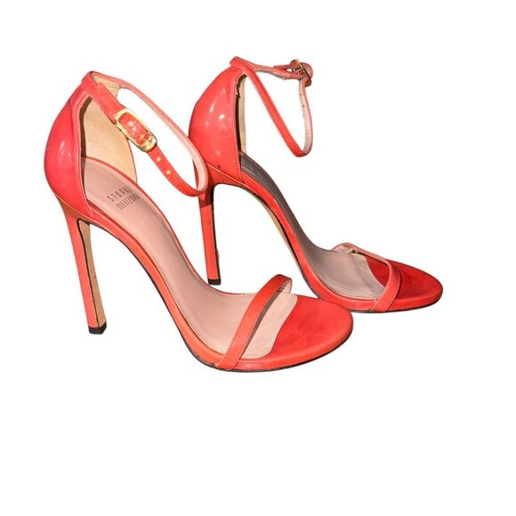 Stuart Weitzman Coral Nudist Heel Womens Size 5 - Picture 2 of 6